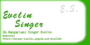 evelin singer business card